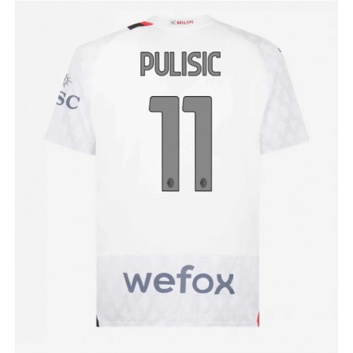 Maillot de foot AC Milan Christian Pulisic #11 Extérieur 2023-24 Manches Courte